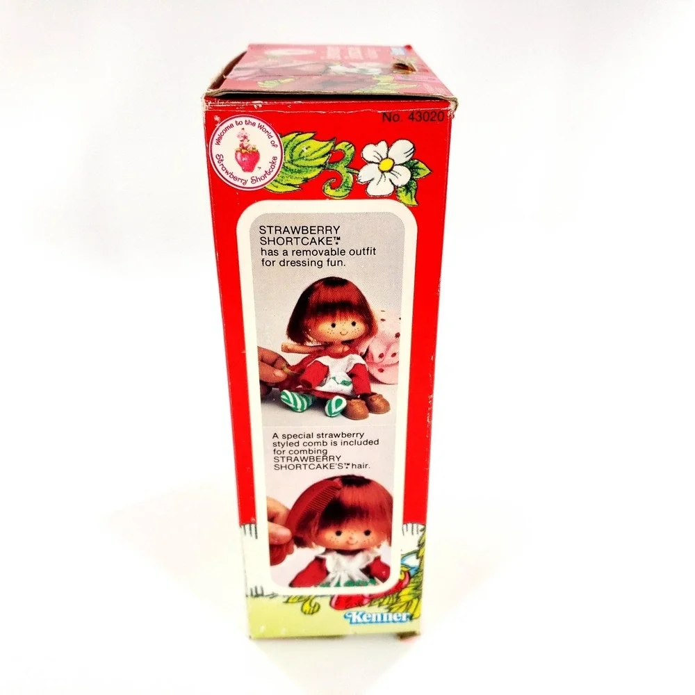 Vintage Strawberry Shortcake Doll w/ Custard 43020 Complete In Box Kenner